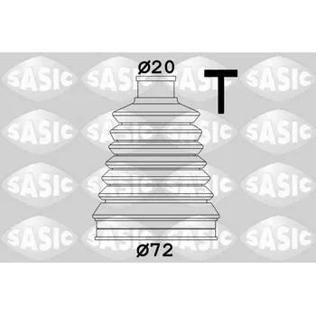 Hřídel nápravy Sada měchů, hnací hřídel SASIC 2933083