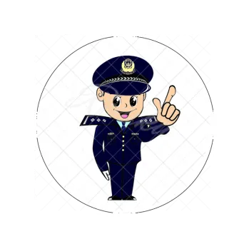 Jedlá dekorace na dort POZOR POLICISTA, VARIANTA Jedlý papír 1849