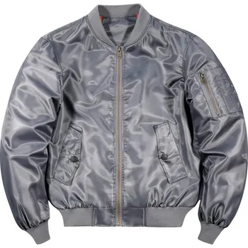 Pánská softshellová bunda Pánská bunda bomber pilot bez kapuce Barva: Šedá, Velikost: XL