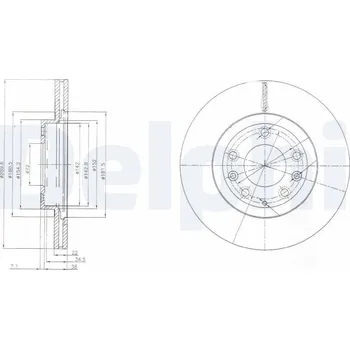 Brzdový kotouč Brzdový kotouč DELPHI BG4141