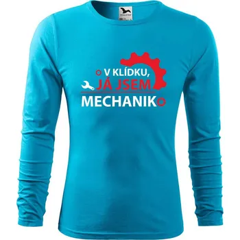 DOBRÝ TRIKO Pánské bavlněné triko Já jsem mechanik Velikost: XL, Barva: Tyrkysová