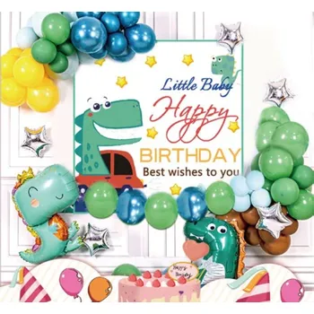 Balónek NAROZENINOVÉ BALÓNKY SADA 47ks NAROZENINY DINOSAURUS