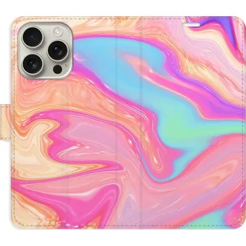 Pouzdro na mobilní telefon Flipové pouzdro iSaprio - Abstract Paint 07 - iPhone 16 Pro