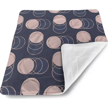 deka Sablio Dětská deka pro miminko Kruhy a puntíky - 80x100 cm