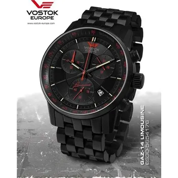 Hodinky Hodinky Vostok Europe GAZ-14 Grand Chrono Trigolight 6S30/5654176B + Dárek zdarma