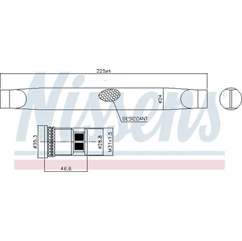 Sušič klimatizace Sušárna, klimatizace NISSENS 95786
