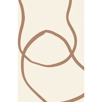 Plakát Plakát, Obraz - Abstract Lines Mocha 6, Pictufy Studio