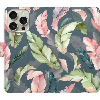 Pouzdro na mobilní telefon Flipové pouzdro iSaprio - Flower Pattern 09 - iPhone 16 Pro