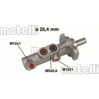 Brzdový válec Hlavní brzdový válec METELLI 05-0425