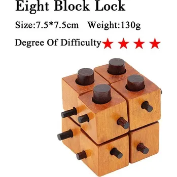 Hlavolam Dřevěný hlavolam, ježek v kleci, věž atp. - 17