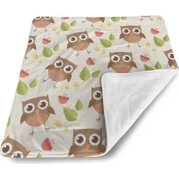 deka Sablio Dětská deka pro miminko Sovy - 80x100 cm