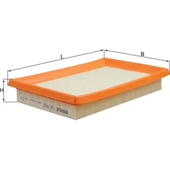 Vzduchový filtr Vzduchový filtr MAHLE LX 916