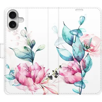 Pouzdro na mobilní telefon Flipové pouzdro iSaprio - Beautiful Flower - iPhone 16 Plus