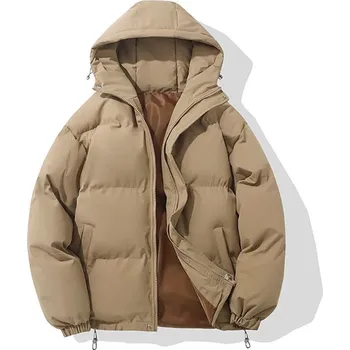 Pánský zimní kabát Pánská zimní bunda ND810 Barva: Khaki, Velikost: 4XL