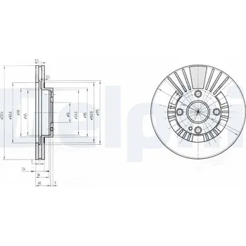 Brzdový kotouč Brzdový kotouč DELPHI BG3509