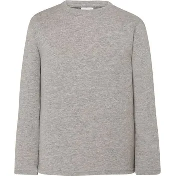 Dětské triko dlouhý rukáv šedý melír vel.9/11