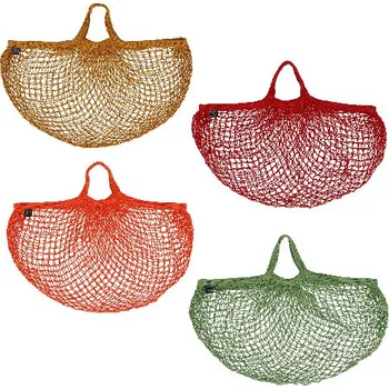 Taška síťovka NATURE SHADES,42cm, hnědá/červená/oranžová/zelená|výběr z variant|Esschert Design - oranžová