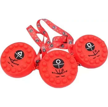 POP IT Squid Game, Hra na oliheň- Pop it kabelka kulatá