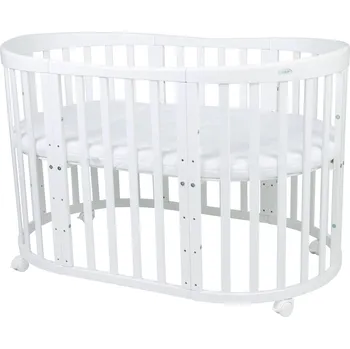 Dětská postýlka Waldin Dětská rostoucí postýlka 7v1 oválná