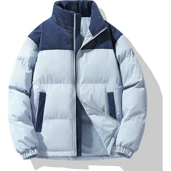 Pánský kabát Pánská zimní bunda ND816 Barva: Modrá, Velikost: 4XL