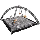 Hrací podložka pro kočky FLAMINGO Zebra bílá/černá 60x60x38cm