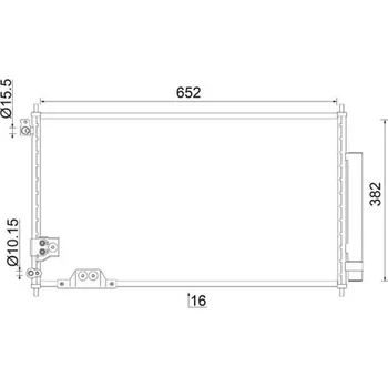Výparník klimatizace Kondenzátor, klimatizace MAHLE AC 826 000S