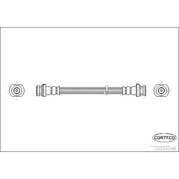 Brzdová hadice Brzdová hadice CORTECO 19034348