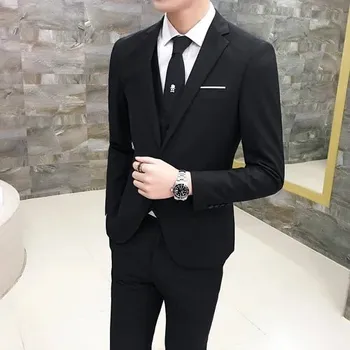 Pánský oblek Pánský formální oblek MC119 Velikost: S, Barva (Varianta): 1 knoflík black