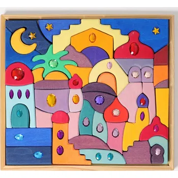 Dřevěná hračka Grimm's Sparkling Mandala Orient