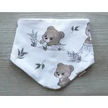 AMÁLKA Bavlněný šátek na krk, medvídek