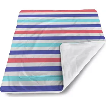 deka Sablio Dětská deka pro miminko Barevné veselé pruhy - 80x100 cm