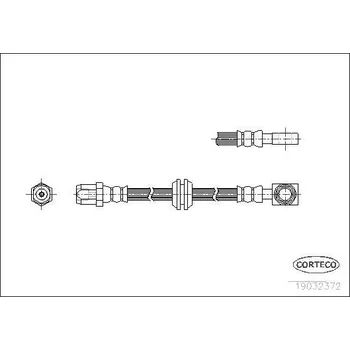 Brzdová hadice Brzdová hadice CORTECO 19032372