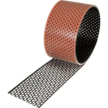 Střešní krytina Pás větrací okapní BMI BRAMAC Alu 80 mm – cihlově červená/černá