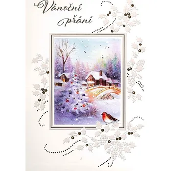 Albi Hrací přání do obálky Vánoční přání 15 x 22 cm JSOU SVÁTKY / Karel Gott