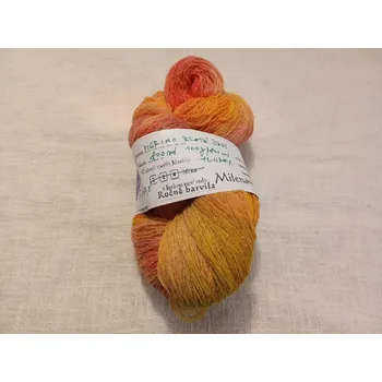 Příze Merino Zlaté časy s lurexem (Ručně barvené merino Zlaté časy)