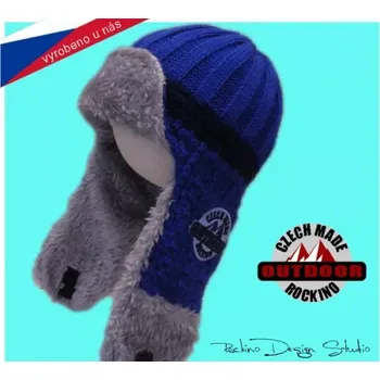 Čepice High-end chlapecká čepice ROCKINO modrá 52