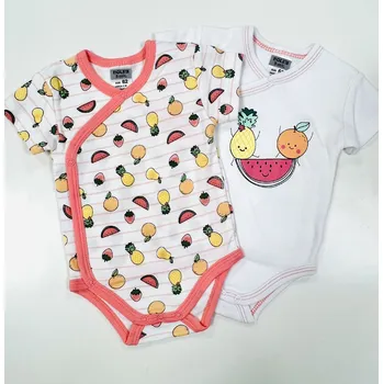 Kojenecký body Jacky Body s krátkým rukávem, 2 set, ovoce Velikosti: 56