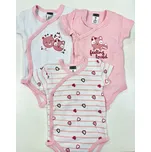 Jacky Body s krátkým rukávem, 3 set růžový Velikosti: 56