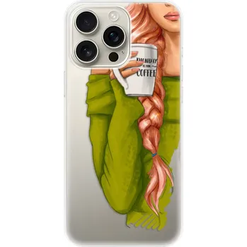 Pouzdro na mobilní telefon Odolné silikonové pouzdro iSaprio - My Coffe and Redhead Girl - iPhone 16 Pro Max