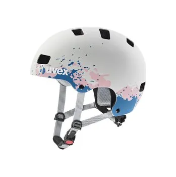 Cyklistická přilba Uvex helma Kid 3 CC 51-55 grey-grapefruit mat