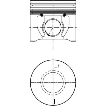 Píst motoru Píst KOLBENSCHMIDT 40171600