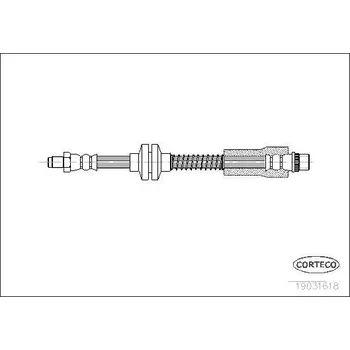 Brzdová hadice Brzdová hadice CORTECO 19031618