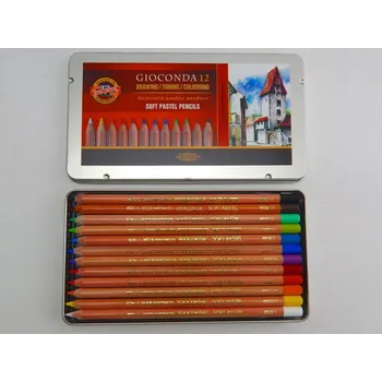 Kresba Sada prašných kříd v tužce Koh-i-noor, 12 barev