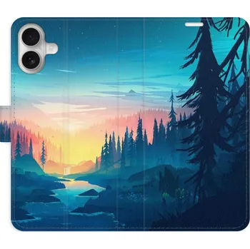 Pouzdro na mobilní telefon Flipové pouzdro iSaprio - Magical Landscape - iPhone 16 Plus