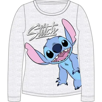 Dívčí tričko DOVOZ EU Dívčí tričko Disney Stitch světle šedé Velikost: 104