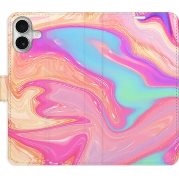 Pouzdro na mobilní telefon Flipové pouzdro iSaprio - Abstract Paint 07 - iPhone 16 Plus