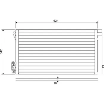 Výparník klimatizace Kondenzátor, klimatizace VALEO 814012