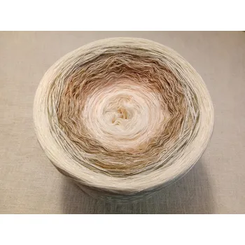 Příze Duhové merino Yvona lux 4-nitka 1000m s hedvábnou nitkou (Merino klubko Yvona lux)