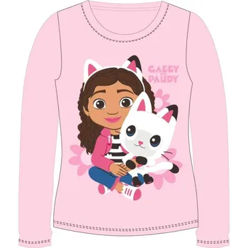DOVOZ EU Dívčí tričko Gabby´s Dollhouse světle růžové Velikost: 110