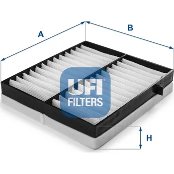 Ventilátor topení a klimatizace Filtr, vzduch v interiéru UFI 53.100.00